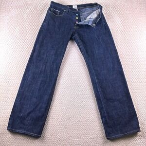Love Japan Redline Selvedge Academi Jeans 36x32 Dark Button Fly Relax YGI C3-140